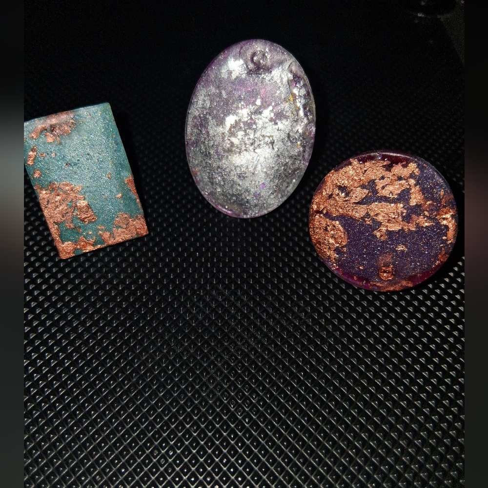 Handmade Abstract Metallic Statement Ring